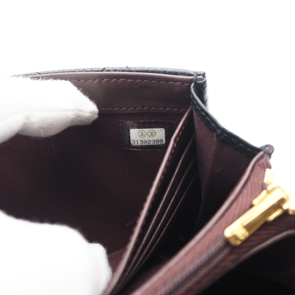 CHANEL Authentic Black Caviar Leather Wallet - Picture 14 of 14